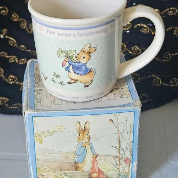 Peter Rabbit Christening mug - Picture 2 of 5